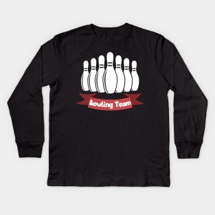 Bowling team Kids Long Sleeve T-Shirt